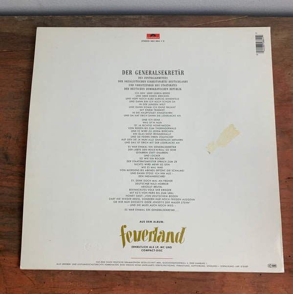 Maxi Single Der Generalsekretär von Udo Lindenberg