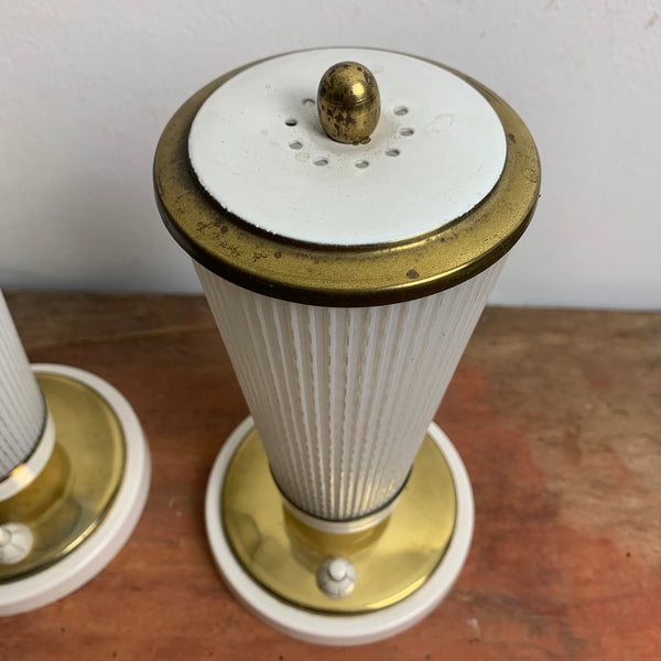 2 vintage Nachttisch Lampen