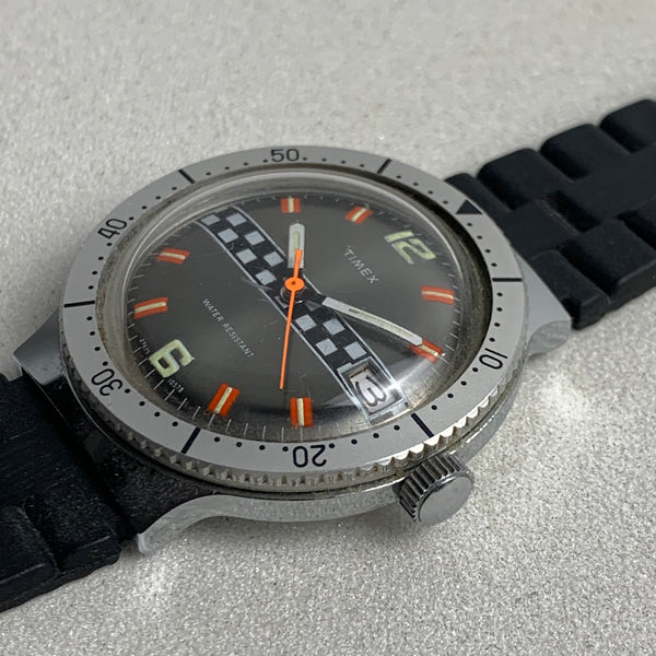 Vintage Timex Herren Armbanduhr Racing Rallye