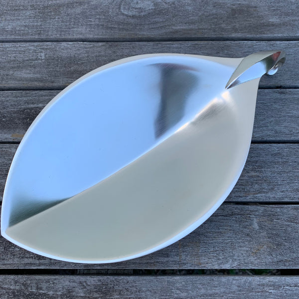 Versilberte WMF Schale in Blattform