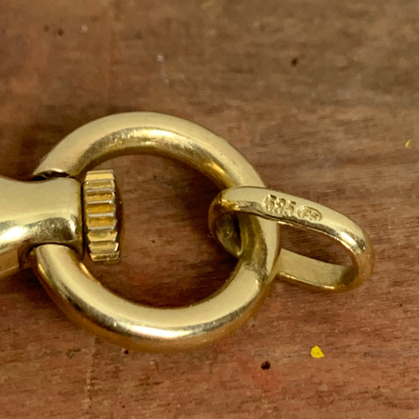 Vintage Kettenuhr von Quinn aus 585er Gold