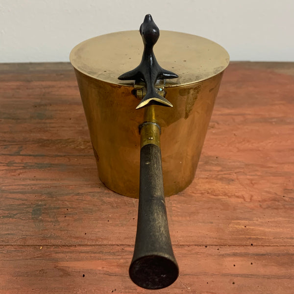 Art Deco Metall Topf von Richard Rohac für Schaefer im Hagenauer Stil