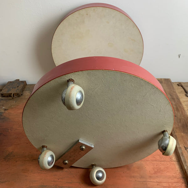 Vintage Space Age Barwagen auf Rollen