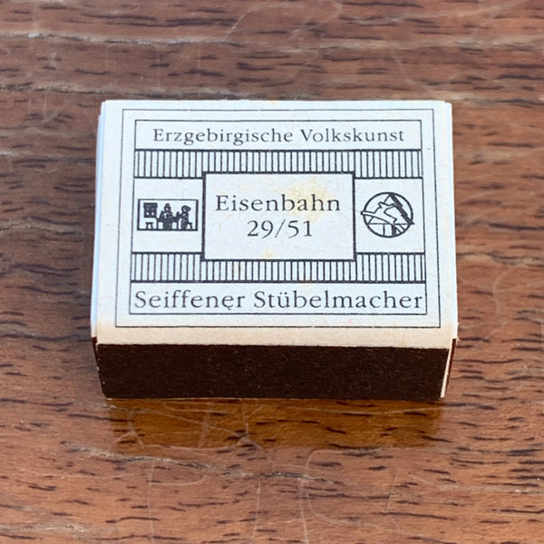 Mini Zündholzschachtel Eisenbahn Erzgebirge