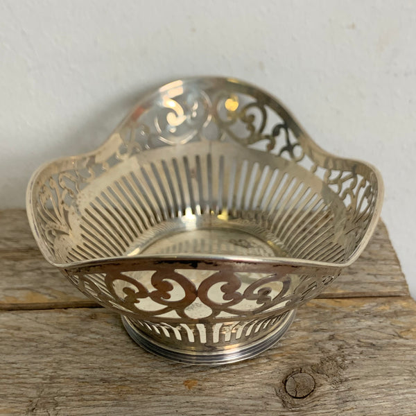 Niederländische Pralinenschale aus Silber