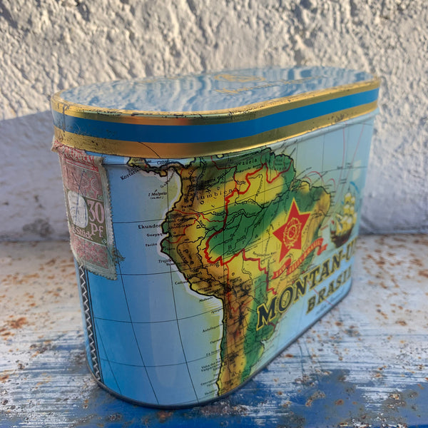 Vintage Zigarren Blechdose Montan-Union Brasil