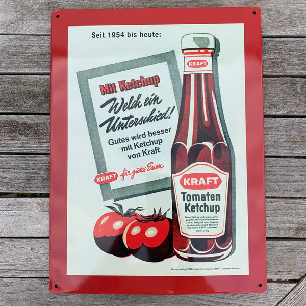 Blechschild Kraft Tomaten Ketchup