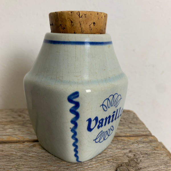 Vintage Keramik Vanille Gewürzdose von Søholm