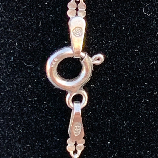 Feine Sterling Silber Plattenkette
