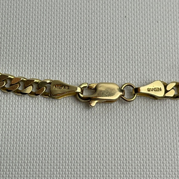 Panzerkette aus 585er Gold 55,5 cm
