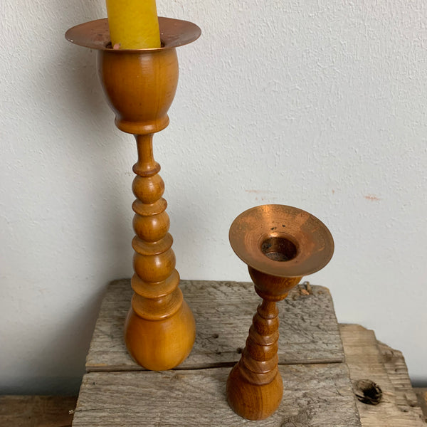 2 Vintage Kerzenständer aus der DDR