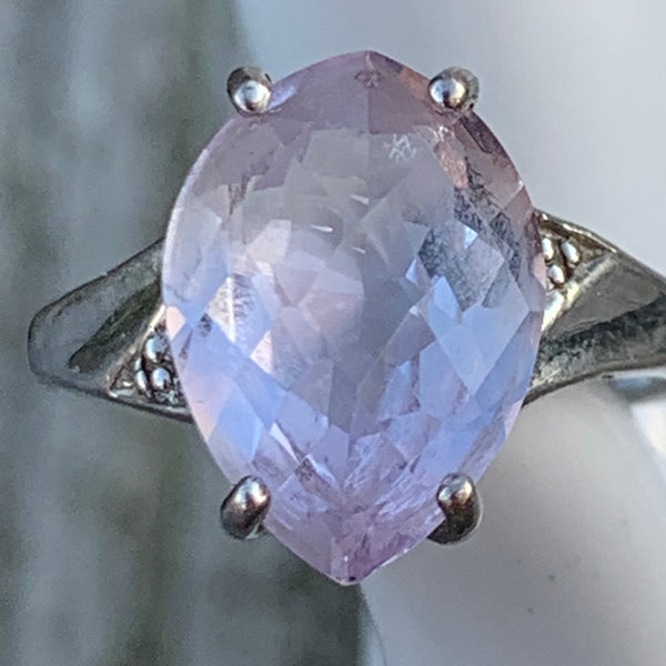 Sterling Silber Ring mit Lavendel Amethyst