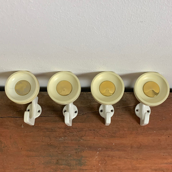 4 vintage Garderobenhaken