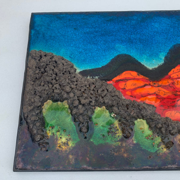 Fat Lava Künstler Wandkeramik Vulkan