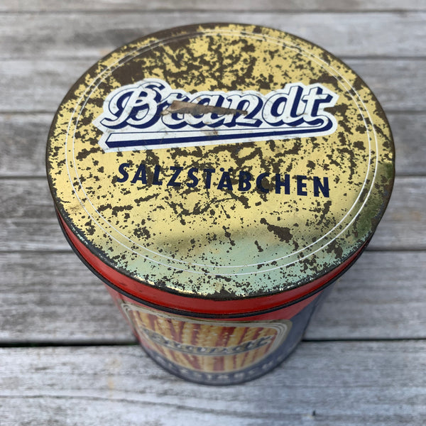 Vintage Blechdose Brandt Salzstäbchen
