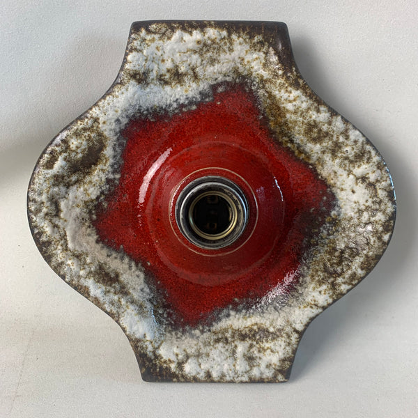 Fat Lava Wand Lampe rot braun