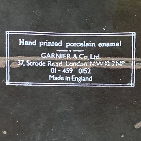 Emaille Schild Tizer gelb