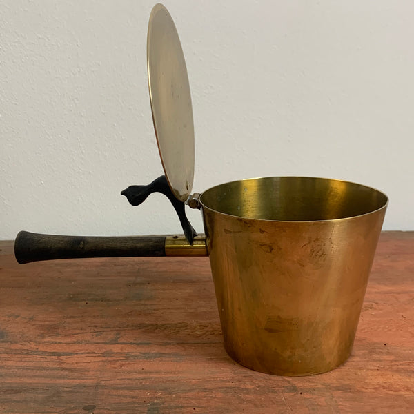Art Deco Metall Topf von Richard Rohac für Schaefer im Hagenauer Stil