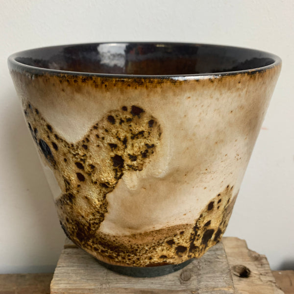 Vintage Keramik Blumen Übertopf von Dümler und Breiden