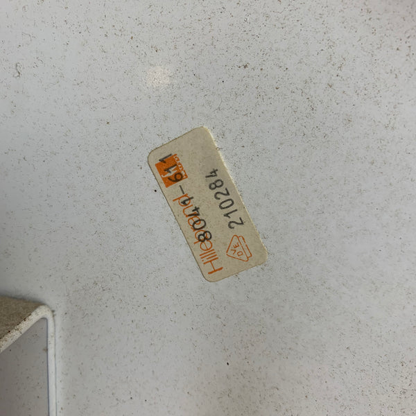 Vintage ovaler beleuchteter Spiegel von Hillebrand