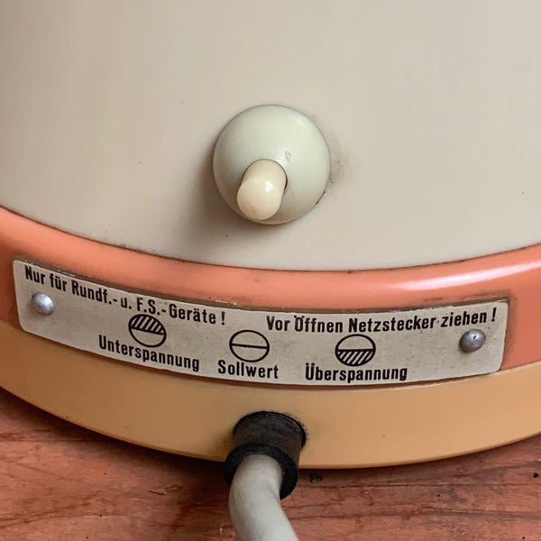Vintage Stelltrafo Lampe VEB Bitterfeld