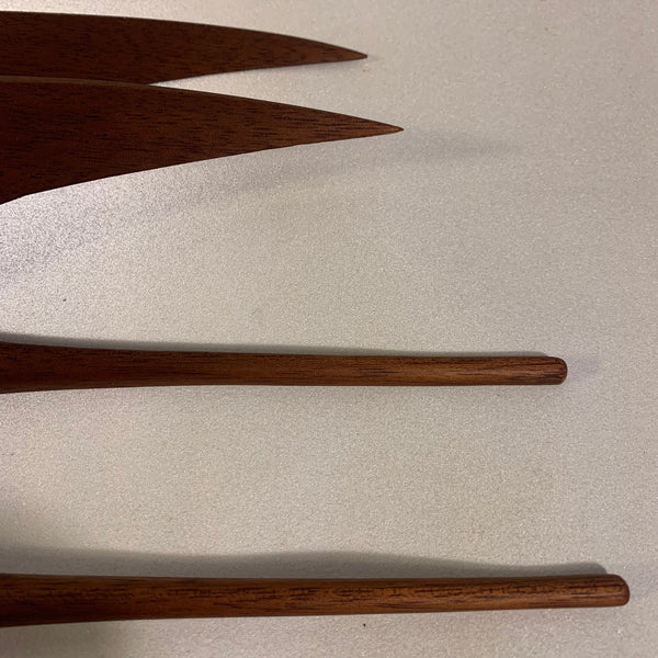 Wandschmuck ein Paar Kraniche aus Teakholz