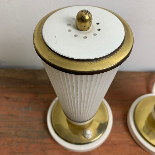 2 vintage Nachttisch Lampen