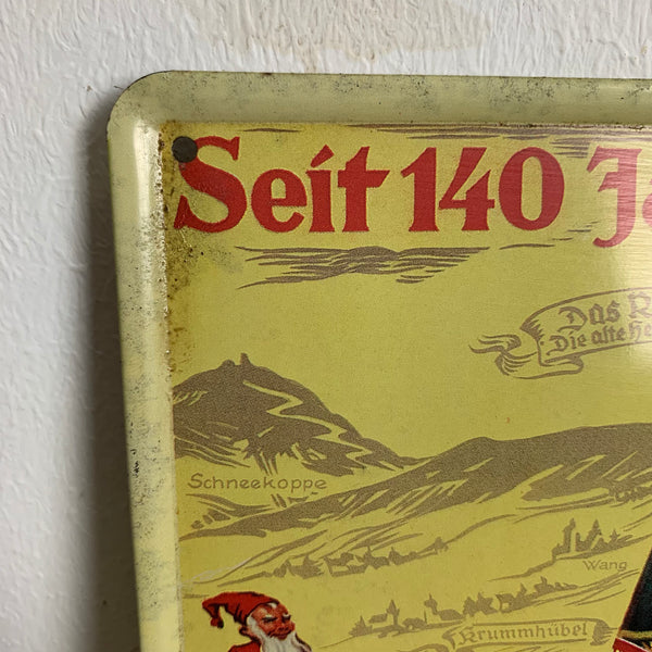 Vintage Blechschild 140 Jahre Echt Stonsdorfer