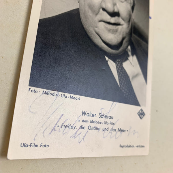 Original Autogramm von Walter Scherau