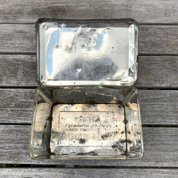 Vintage Blechdose Haeberlein Metzger