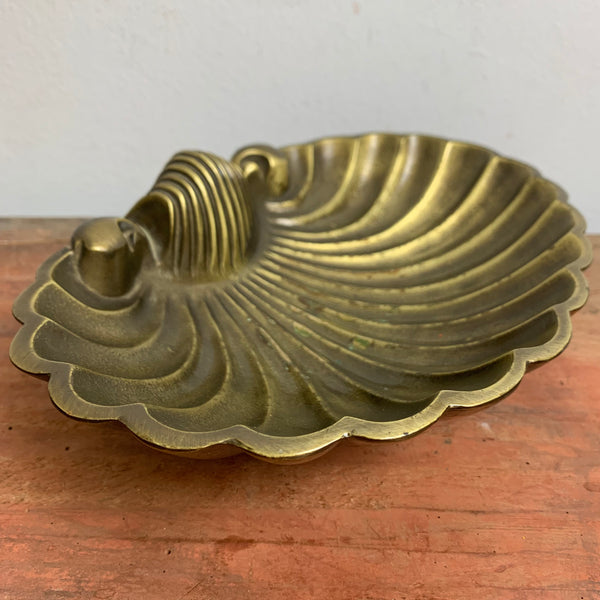 Vintage Muschelschale aus Messing