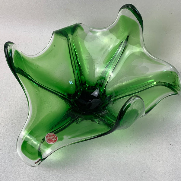 Grüne Murano Schale