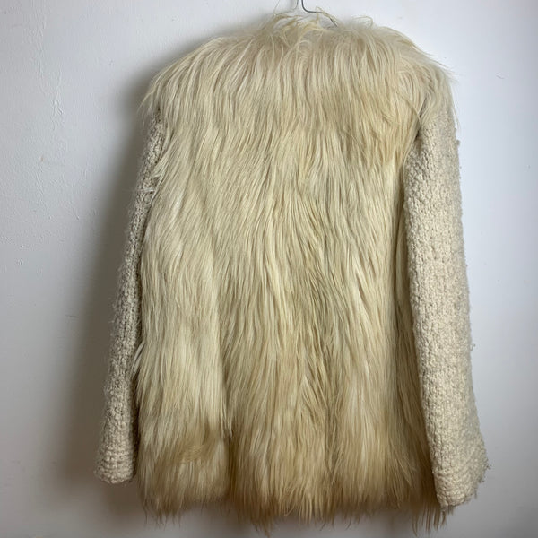 70er Jahre Damen Ziegenfell Hippie Jacke