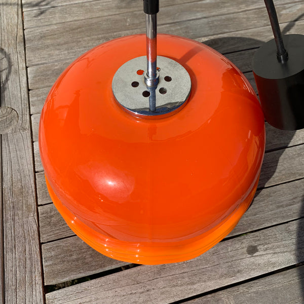 Vintage orange Glaslampe