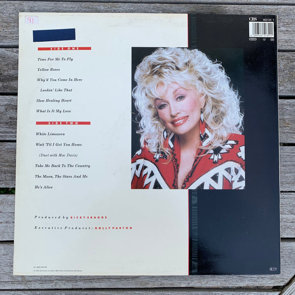 LP Dolly Parton in White Limozeen
