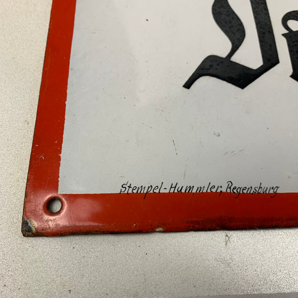 Emaille Schild Spare bei dem Spar- und Darlehenskassenverein