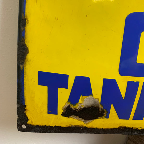 Vintage Emaille Schild Olex Tankstelle