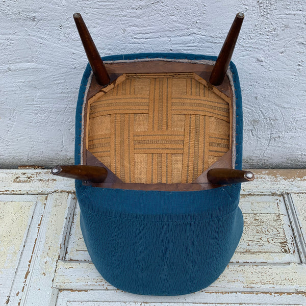 Mid Century Cocktailsessel in blau