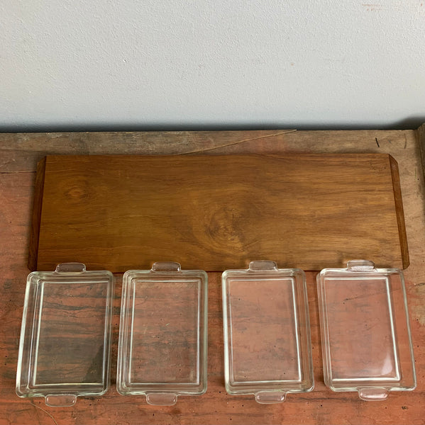 Vintage Mid Century Danish Design Wooden Tray