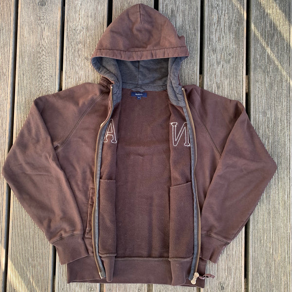 GANT Zip Hoodie in Braun - Vintage