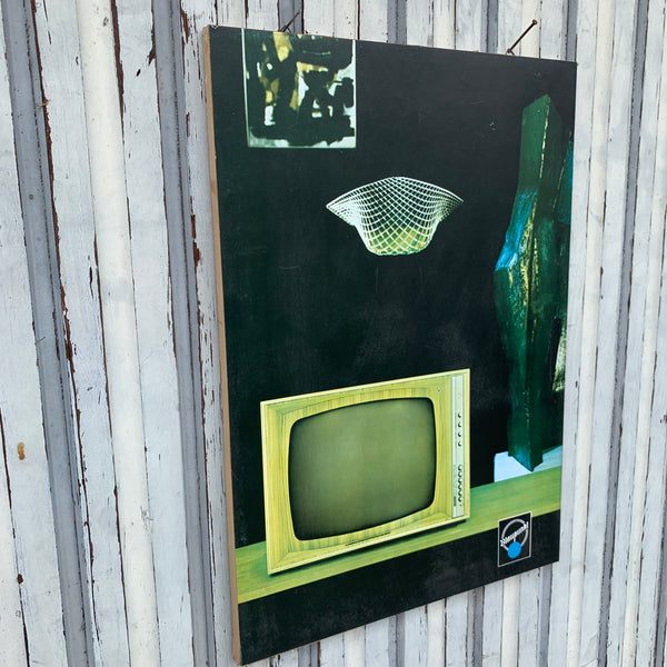 Blaupunkt Werbe Aufsteller / Schild / Fernseher