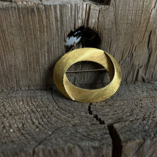 Elegante Goldbrosche 750er Gold