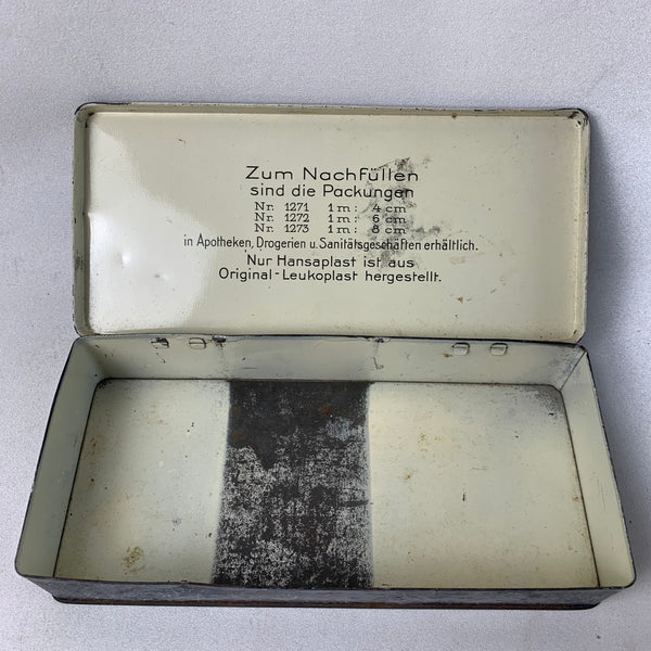 Blechdose Hansaplast Sprechstunden - Packung