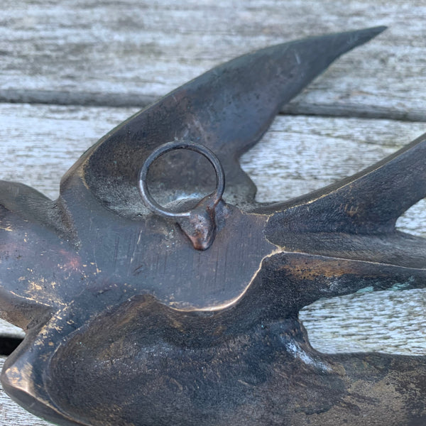 Bronze Schwalben Wanddeko