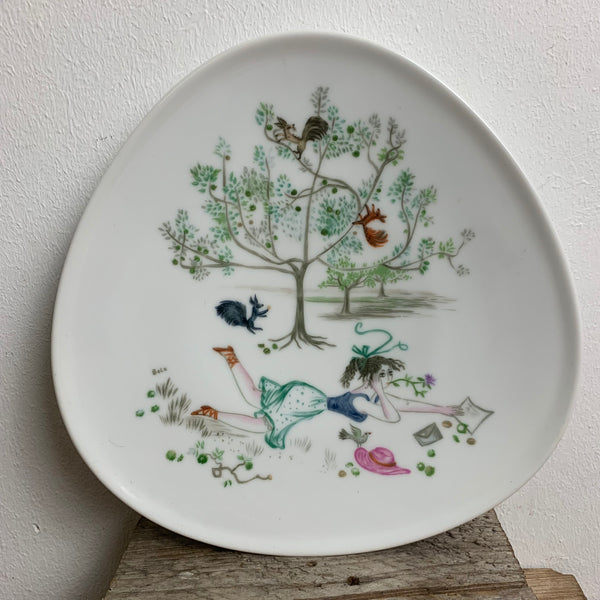 Vintage Kunst Teller von Bele Bachem für Rosenthal