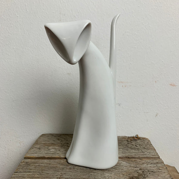 Art Deco Skulptur Katze von Jaroslav Jezek für Royal Dux