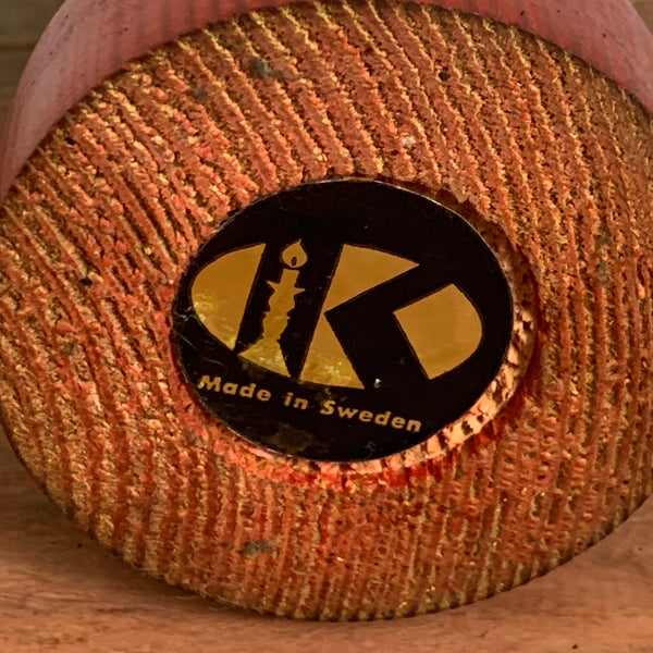Vintage Holzkerzenständer aus Schweden
