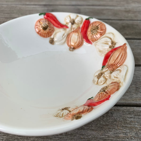 Bassano italienische Keramik runde mediterranes Antipastischale