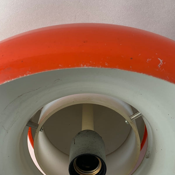 Orange rote Space Age Deckenlampe von Sölken Leuchten