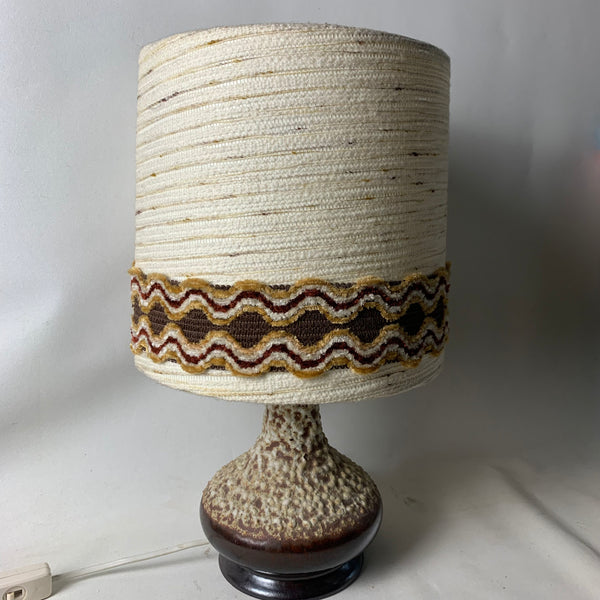 Vintage Fat Lava Keramik Tischlampe